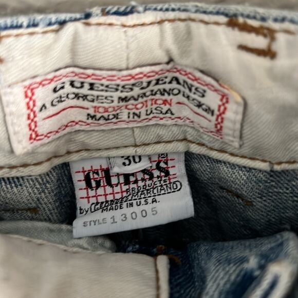 Vintage Guess Jeans Jean Shorts Cutoffs - Picture 3 of 5
